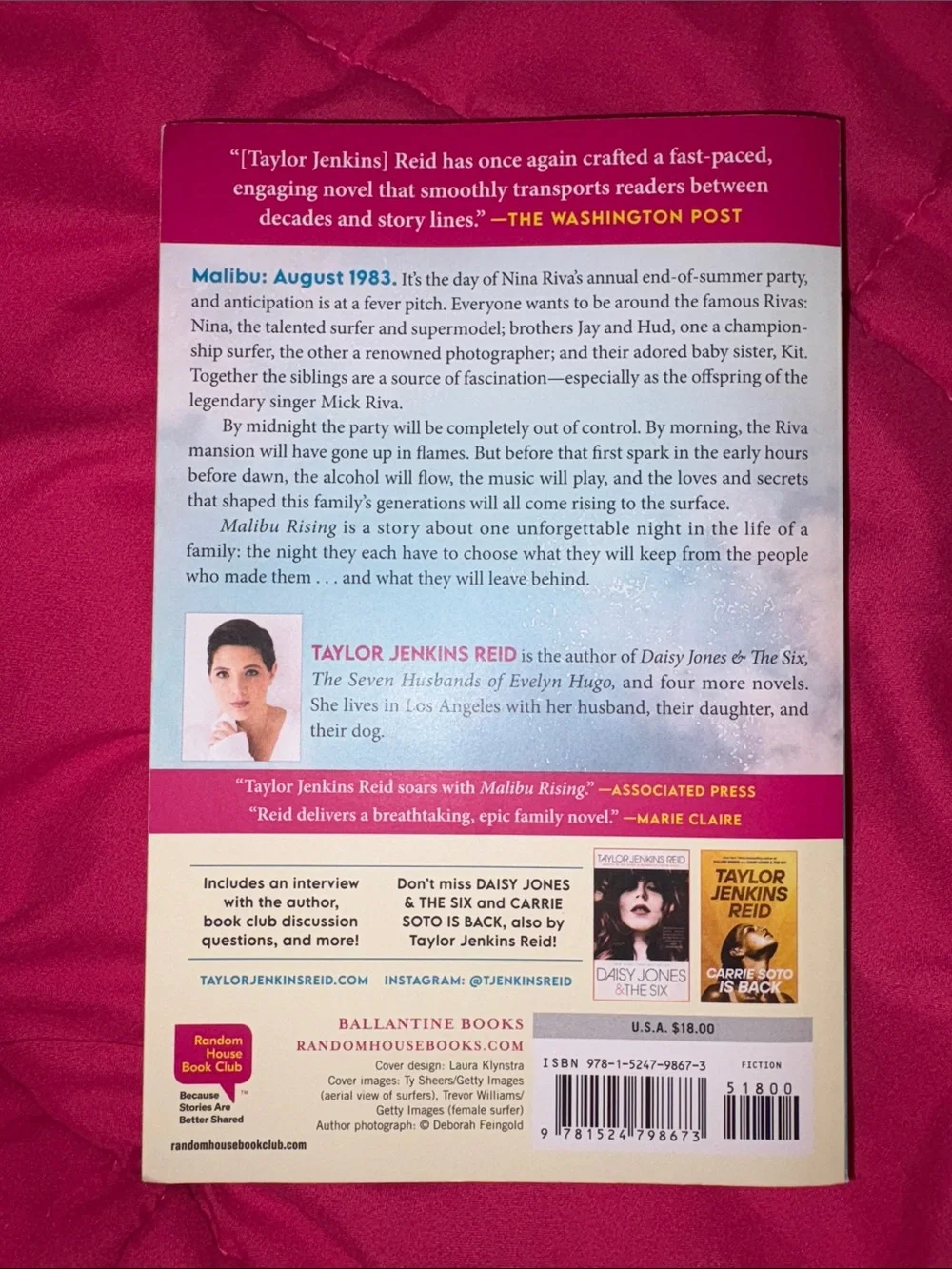 Malibu Rising by Taylor Jenkins Reid - Paperback